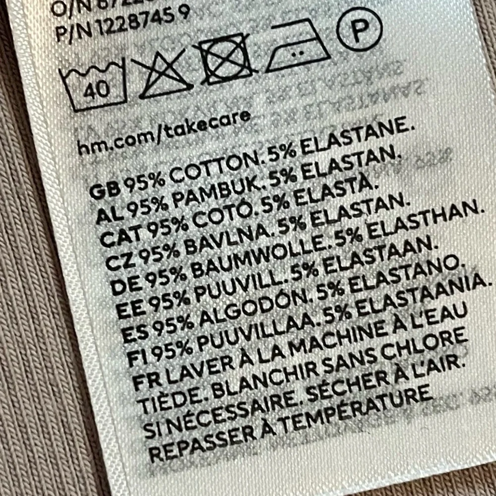 NWT H&M Cotton Ribbed Taupe Maxi Pencil Skirt - Picture 12 of 15